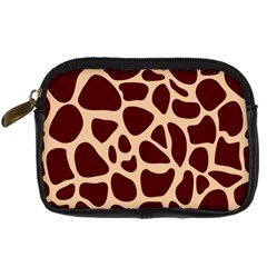 Animal Print Girraf Patterns Digital Camera Leather Case