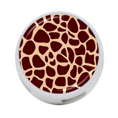 Animal Print Girraf Patterns 4-port Usb Hub (two Sides)