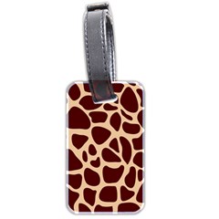 Animal Print Girraf Patterns Luggage Tag (two Sides)