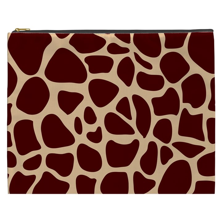 Animal Print Girraf Patterns Cosmetic Bag (XXXL)