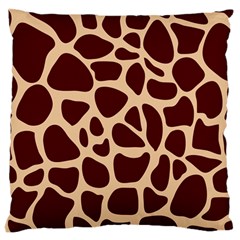 Animal Print Girraf Patterns Standard Premium Plush Fleece Cushion Case (one Side)