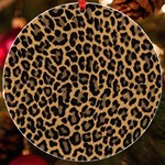 Tiger Skin Art Pattern UV Print Acrylic Ornament Round Front