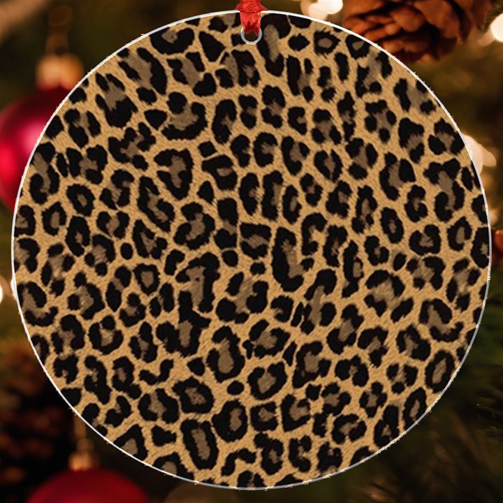 Tiger Skin Art Pattern UV Print Acrylic Ornament Round