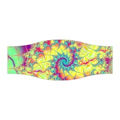 Fractal Spiral Abstract Background Vortex Yellow Stretchable Headband by Ket1n9