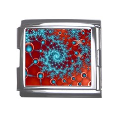 Fractal Pattern Background Mega Link Italian Charm (18mm)