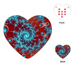 Fractal Pattern Background Playing Cards Single Design (heart)