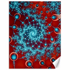 Fractal Pattern Background Canvas 18  X 24  by Ket1n9