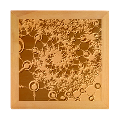 Fractal Pattern Background Wood Photo Frame Cube by Ket1n9