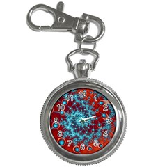 Fractal Pattern Background Key Chain Watches by Ket1n9