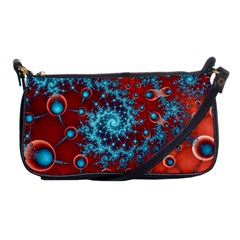 Fractal Pattern Background Shoulder Clutch Bag by Ket1n9