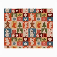 Cute Christmas Seamless Pattern Vector  - Small Glasses Cloth