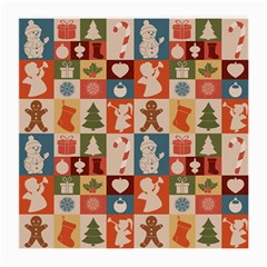 Cute Christmas Seamless Pattern Vector  - Medium Glasses Cloth (2 Sides)