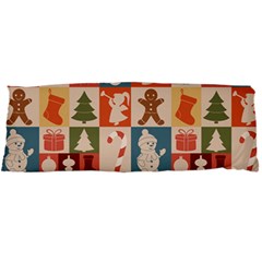 Cute Christmas Seamless Pattern Vector  - Body Pillow Case Dakimakura (two Sides)