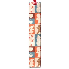 Cute Christmas Seamless Pattern Vector  - Large Book Marks