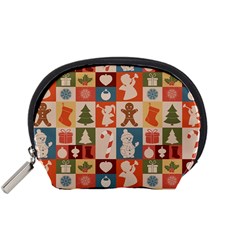 Cute Christmas Seamless Pattern Vector  - Accessory Pouch (small)