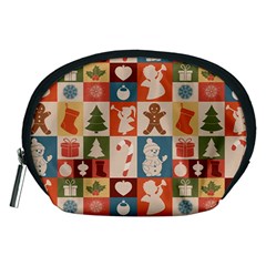 Cute Christmas Seamless Pattern Vector  - Accessory Pouch (medium)