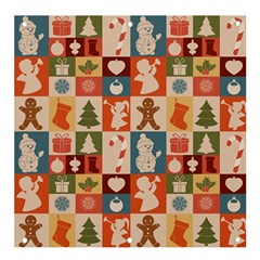 Cute Christmas Seamless Pattern Vector  - Banner And Sign 4  X 4 