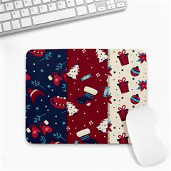 Flat Design Christmas Pattern Collection Art Small Mousepad