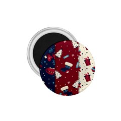 Flat Design Christmas Pattern Collection Art 1 75  Magnets