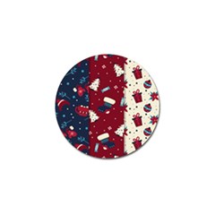 Flat Design Christmas Pattern Collection Art Golf Ball Marker (10 Pack) by Ket1n9