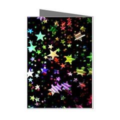 Christmas Star Gloss Lights Light Mini Greeting Cards (pkg Of 8)