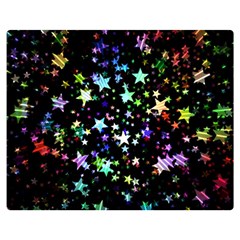 Christmas Star Gloss Lights Light Two Sides Premium Plush Fleece Blanket (teen Size) by Ket1n9