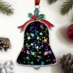 Christmas Star Gloss Lights Light Metal Holly Leaf Bell Ornament by Ket1n9