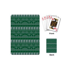 Christmas Knit Digital Playing Cards Single Design (mini)