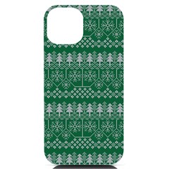 Christmas Knit Digital Iphone 14 Black Uv Print Case by Mariart