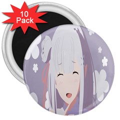 Emilia Rezero 3  Magnets (10 Pack)  by Azkajaya