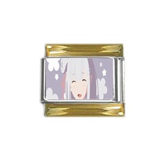 Emilia Rezero Gold Trim Italian Charm (9mm)