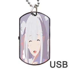 Emilia Rezero Dog Tag Usb Flash (two Sides) by Azkajaya