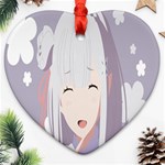 Emilia Rezero Ornament (Heart) Front