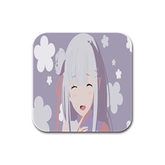 Emilia Rezero Rubber Square Coaster (4 Pack)