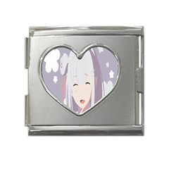 Emilia Rezero Mega Link Heart Italian Charm (18mm) by Azkajaya