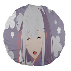 Emilia Rezero Large 18  Premium Round Cushions by Azkajaya