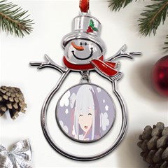 Emilia Rezero Metal Snowman Ornament