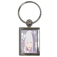 Emilia Rezero Key Chain (rectangle) by Azkajaya