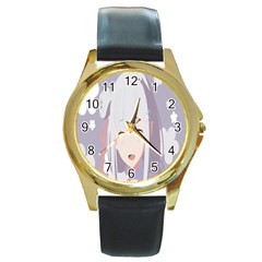 Emilia Rezero Round Gold Metal Watch