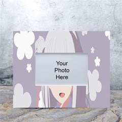 Emilia Rezero White Tabletop Photo Frame 4 x6  by Azkajaya