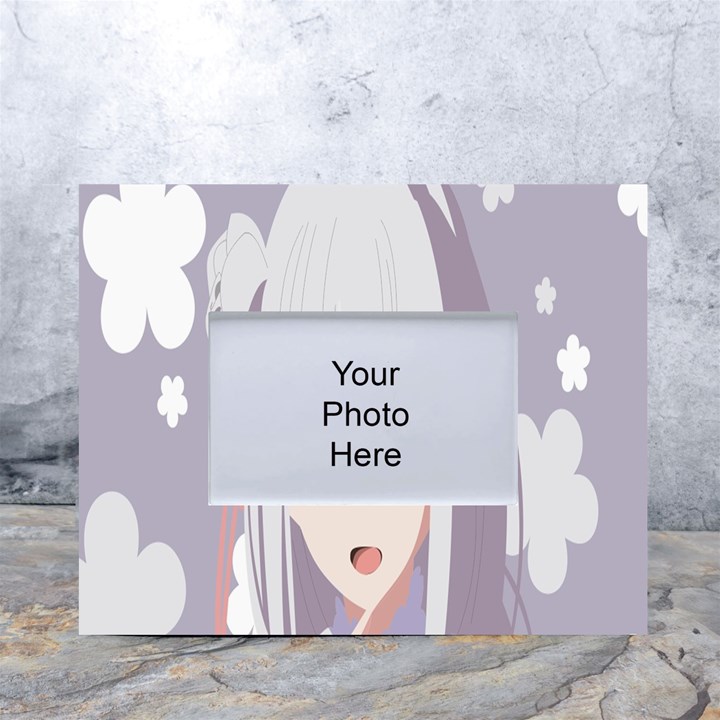 Emilia Rezero White Tabletop Photo Frame 4 x6 