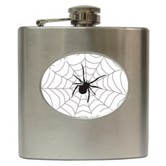 Spider Web Hip Flask (6 Oz) by Azkajaya