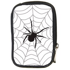 Spider Web Compact Camera Leather Case by Azkajaya