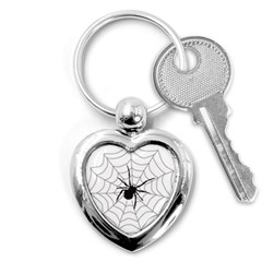 Spider Web Key Chain (heart) by Azkajaya