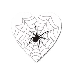 Spider Web Heart Magnet