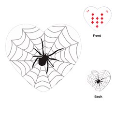 Spider Web Playing Cards Single Design (heart)