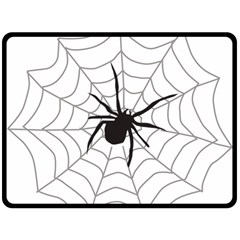 Spider Web Two Sides Fleece Blanket (large) by Azkajaya