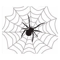 Spider Web Two Sides Premium Plush Fleece Blanket (kids Size) by Azkajaya