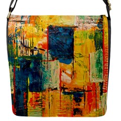 Wall Art Flap Closure Messenger Bag (S)