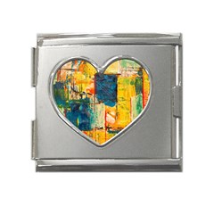 Wall Art Mega Link Heart Italian Charm (18mm)